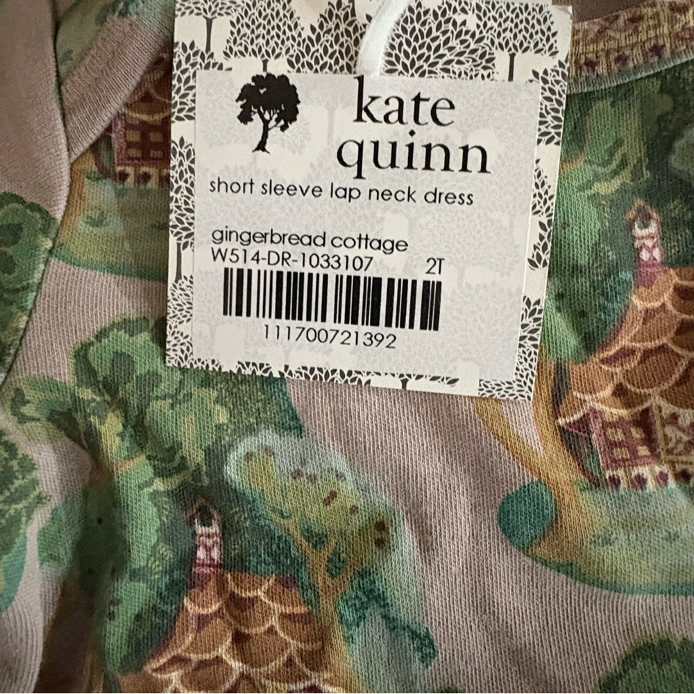 Kate Quinn Gingerbread Cottage short sleeve dress New sz 2T - Picture 3 of 4
